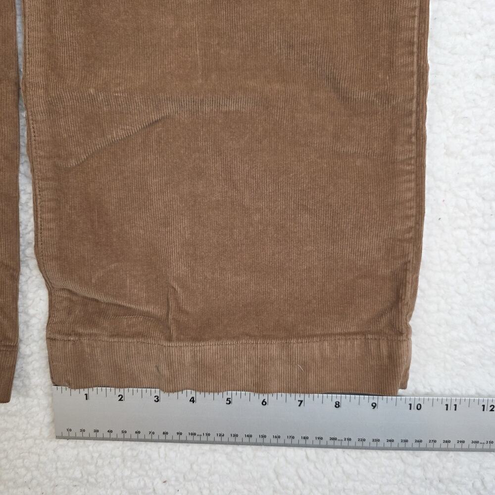 Faherty Pants Women's 28 Brown Corduroy Wide Leg High Rise - Picture 10 of 11